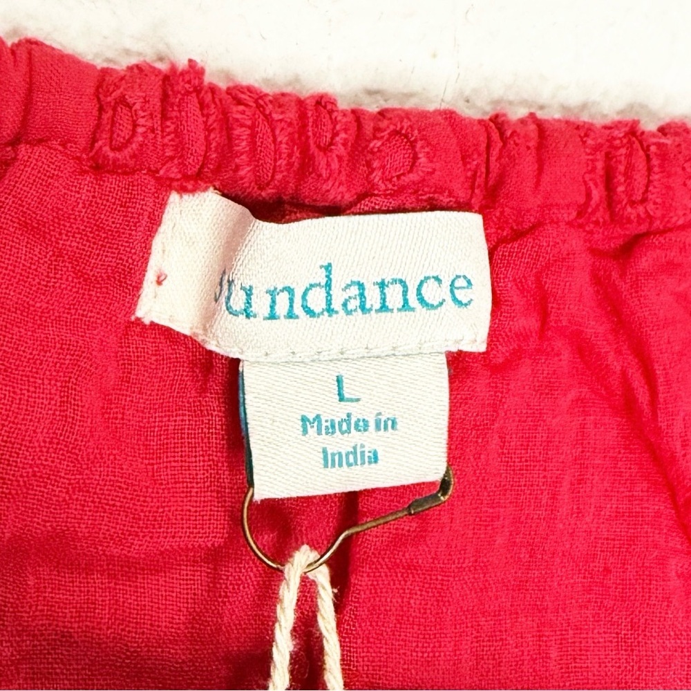 NWT Sundance Moray Dress Red Eyelet Large - Picture 5 of 5